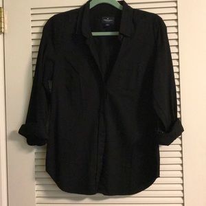 Black button down blouse by American Eagle 🦅